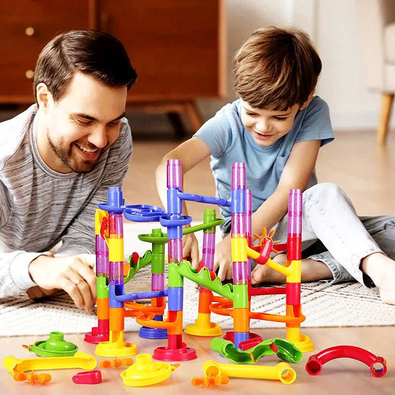 Building Block Marble Run Columns Playset